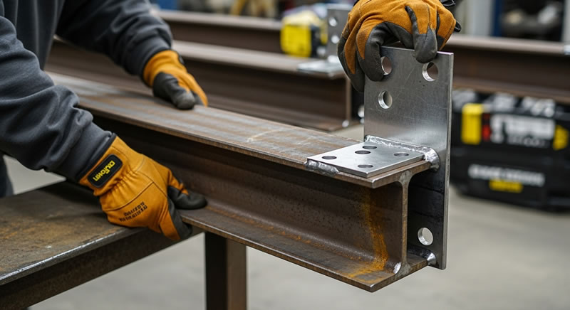 Asegurando conexion apernada en viga metalica prefabricada en Bogotá, Colombia. Montajes, Ingeniería y Construcción. MIC SAS. Asegurando conexion apernada en viga metalica prefabricada en Bogotá, Colombia. Montajes, Ingeniería y Construcción. MIC SAS.