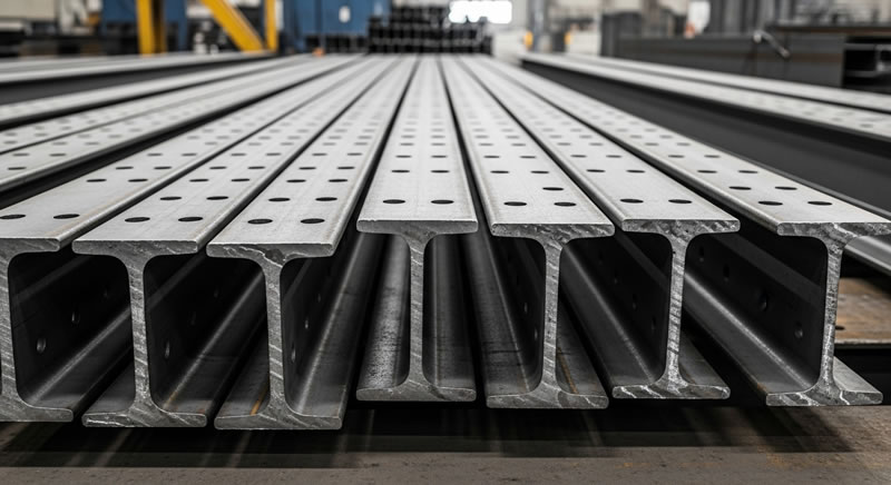 Vigas de acero con perforaciones para conexiones apernadas precisas en Bogotá, Colombia. Montajes, Ingeniería y Construcción. MIC SAS. Vigas de acero con perforaciones para conexiones apernadas precisas en Bogotá, Colombia. Montajes, Ingeniería y Construcción. MIC SAS.