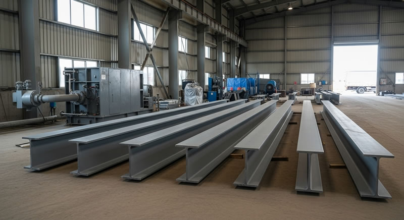 Vigas de acero prefabricadas despues del sandblasting listas para obra en Bogotá, Colombia. Montajes, Ingeniería y Construcción. MIC SAS. Vigas de acero prefabricadas despues del sandblasting listas para obra en Bogotá, Colombia. Montajes, Ingeniería y Construcción. MIC SAS.