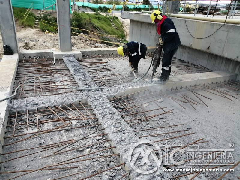 Correas metálicas para cubiertas y detalle de estructuras metálicas y construcciones en acero en Bogotá, Colombia. Montajes, Ingeniería y Construcción. MIC SAS