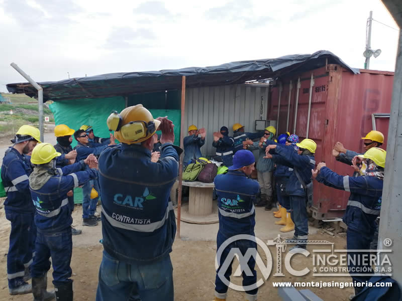 Salud y seguridad en el trabajo para la construcción de estructuras metálicas en Bogotá, Colombia. Montajes, Ingeniería y Construcción. MIC SAS
