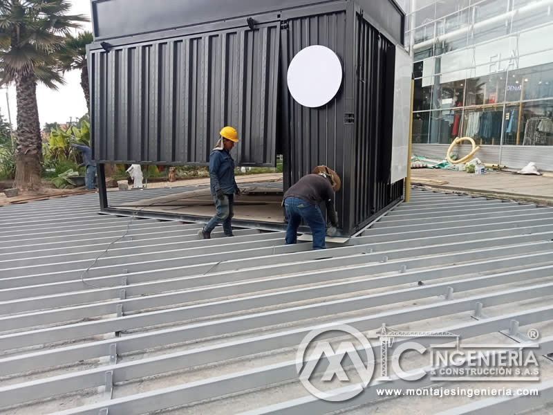 Estructuras metálicas en acero para pisos industriales de alto tráfico en Bogotá, Colombia. Montajes, Ingeniería y Construcción. MIC SAS.