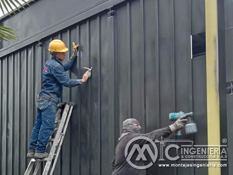 Estructuras metálicas para módulos comerciales resistentes y duraderos en Bogotá, Colombia.. Montajes, Ingeniería y Construcción. MIC SAS.