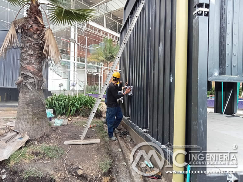 Estructuras metálicas para módulos comerciales resistentes y duraderos en Bogotá, Colombia.. Montajes, Ingeniería y Construcción. MIC SAS.