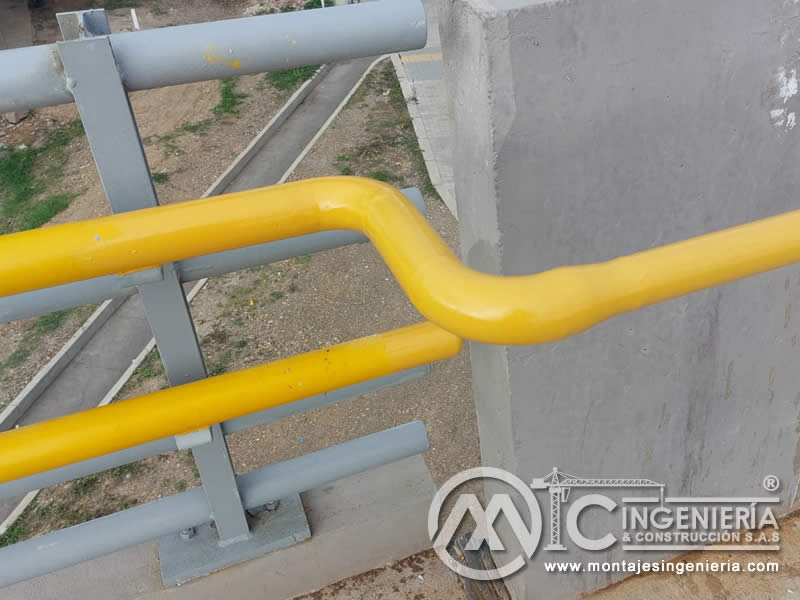 Componentes metálicos de alta calidad para puentes peatonales en Bogotá, Colombia. Montajes, Ingeniería y Construcción. MIC SAS.