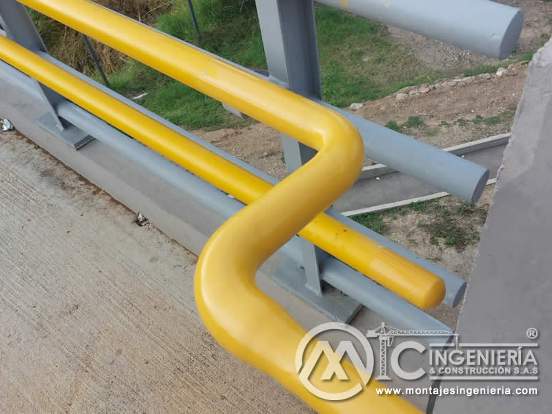 Componentes metálicos de alta calidad para puentes peatonales en Bogotá, Colombia. Montajes, Ingeniería y Construcción. MIC SAS.