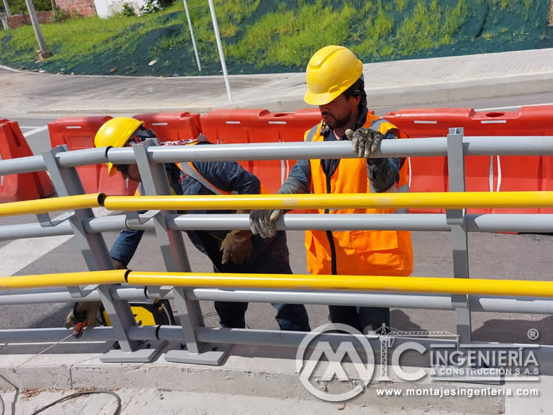 Componentes metálicos duraderos para puentes peatonales en Bogotá, Colombia. Montajes, Ingeniería y Construcción. MIC SAS.