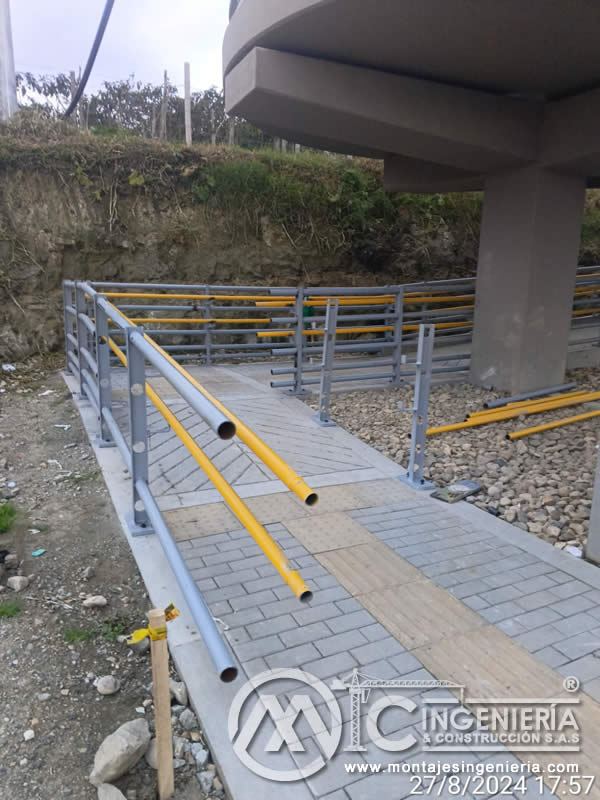 Fabricación y construcción de estructuras y componentes metálicos de puentes peatonales en Bogotá, Colombia. Montajes Ingeniería y Construcción. MIC SAS. Fabricación y construcción de estructuras y componentes metálicos de puentes peatonales en Bogotá, Colombia. Montajes Ingeniería y Construcción. MIC SAS.