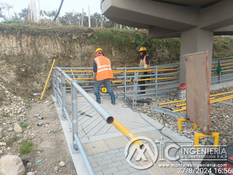 Fabricación y construcción de estructuras y componentes metálicos de puentes peatonales en Bogotá, Colombia. Montajes Ingeniería y Construcción. MIC SAS. Fabricación y construcción de estructuras y componentes metálicos de puentes peatonales en Bogotá, Colombia. Montajes Ingeniería y Construcción. MIC SAS.