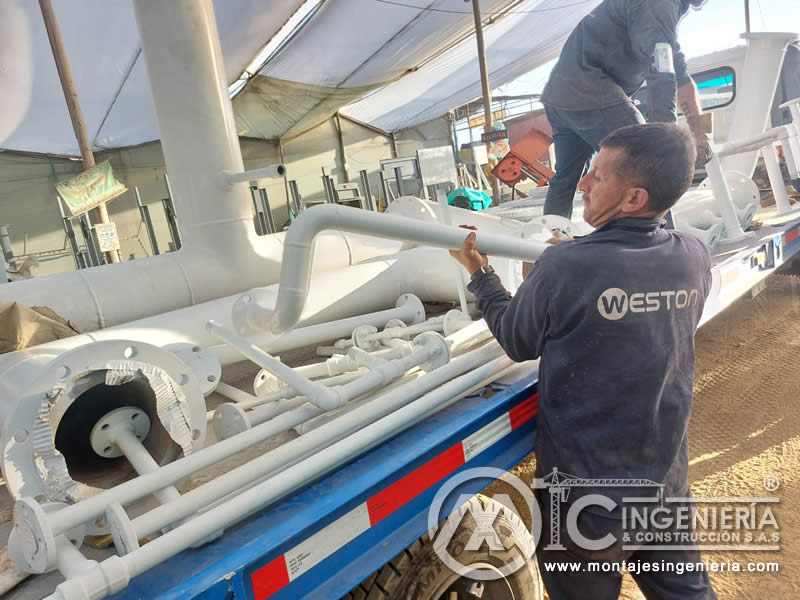 Acabados con Pintura Profesional en Componentes Estructurales Metálicos para Tuberías Petroleras. Montajes, Ingeniería y Construcción. MIC SAS. Acabados con Pintura Profesional en Componentes Estructurales Metálicos para Tuberías Petroleras. Montajes, Ingeniería y Construcción. MIC SAS.