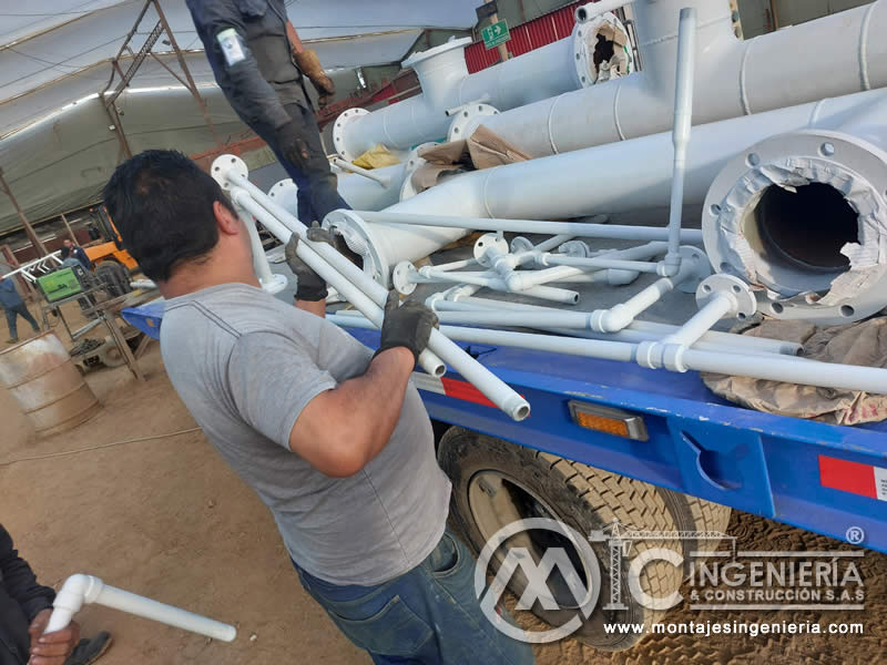 Acabados con Pintura Profesional en Componentes Estructurales Metálicos para Tuberías Petroleras. Montajes, Ingeniería y Construcción. MIC SAS. Acabados con Pintura Profesional en Componentes Estructurales Metálicos para Tuberías Petroleras. Montajes, Ingeniería y Construcción. MIC SAS.