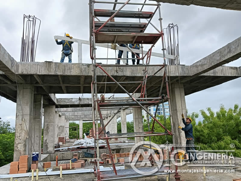 Edificio en Construcción en Girardot con Estructura Metálica para Cubiertas y Techos. Montajes, Ingeniería y Construcción. MIC SAS. Edificio en Construcción en Girardot con Estructura Metálica para Cubiertas y Techos. Montajes, Ingeniería y Construcción. MIC SAS.