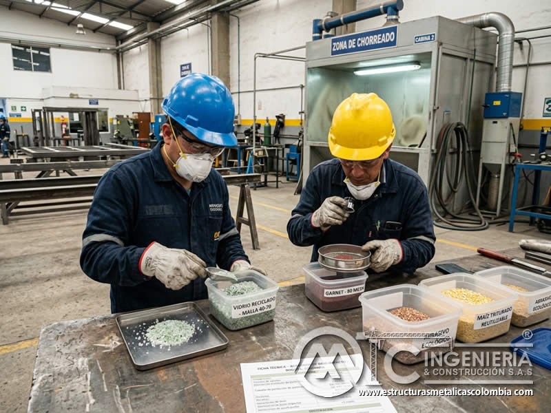 Uso de abrasivos ecológicos en limpieza abrasiva para reducir impacto ambiental en Bogotá, Colombia. Montajes, Ingeniería y Construcción. MIC SAS. Uso de abrasivos ecológicos en limpieza abrasiva para reducir impacto ambiental en Bogotá, Colombia. Montajes, Ingeniería y Construcción. MIC SAS.