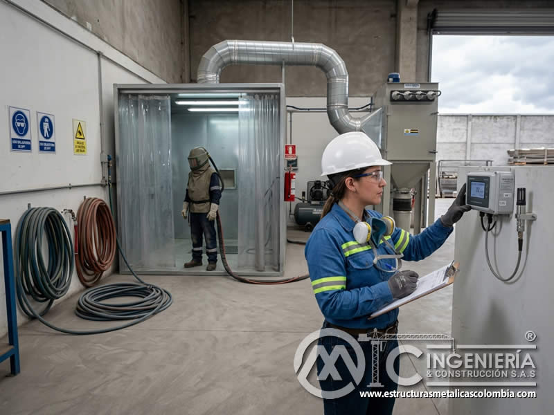 Control ambiental de emisiones de polvo en sandblasting para cumplimiento normativo en Bogotá, Colombia. Montajes, Ingeniería y Construcción. MIC SAS. Control ambiental de emisiones de polvo en sandblasting para cumplimiento normativo en Bogotá, Colombia. Montajes, Ingeniería y Construcción. MIC SAS.