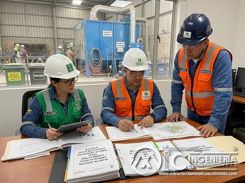 Cumplimiento de normativas locales ambientales en sandblasting y gestión SST en Bogotá, Colombia. Montajes, Ingeniería y Construcción. MIC SAS. Cumplimiento de normativas locales ambientales en sandblasting y gestión SST en Bogotá, Colombia. Montajes, Ingeniería y Construcción. MIC SAS.